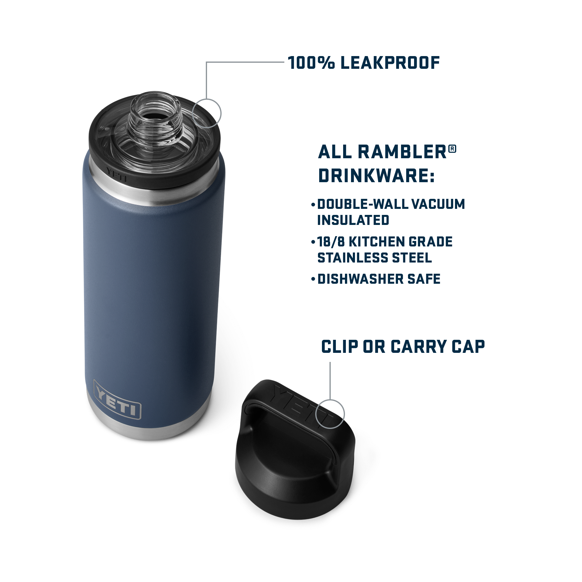 Rambler® 26 oz (769 ml) Bottle With Chug Cap